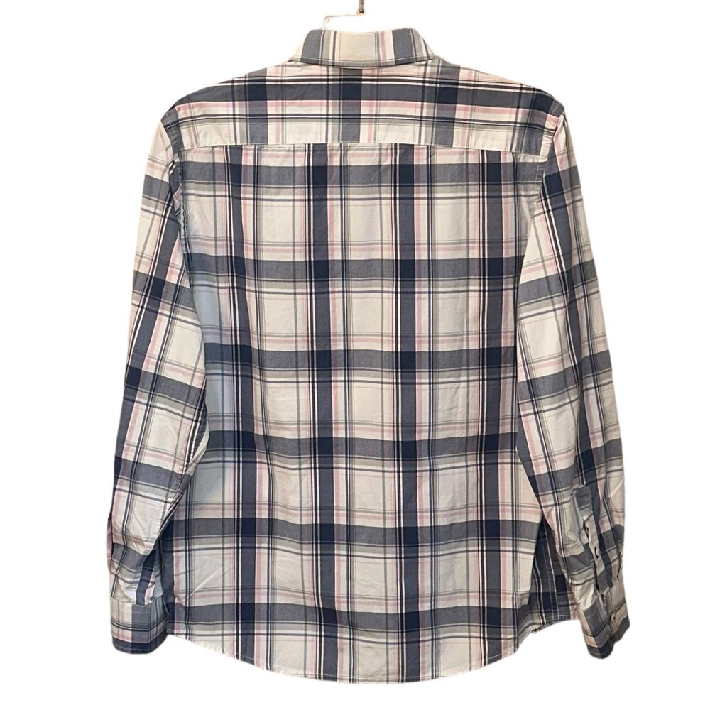 UNTUCKit Plaid Button Down Casual Dress Shirt Cotton Slim Fit XL Office Work - Picture 3 of 5